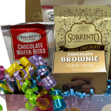 Whimsical Snacks Box Gift Basket - Cherished Gift Baskets