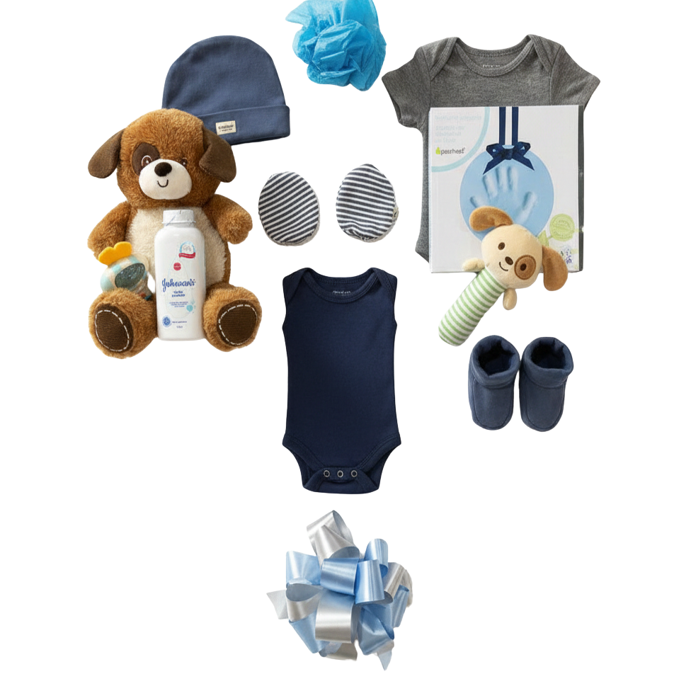 Time For Baby-Boy Gift Basket - Cherished Gift Baskets