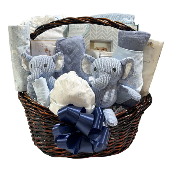 Boy Baby Gift Basket Bundle-Cherished Gift Baskets