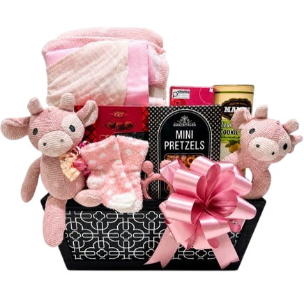 Luxury Baby Girl Gourmet-Cherished Gift Baskets