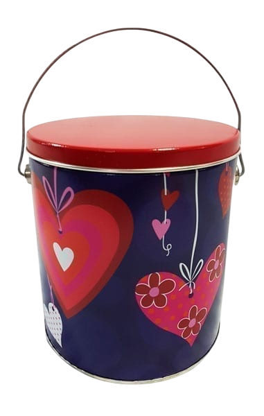 Valentine/Romance Cookie Pail-Cherished Gift Baskets