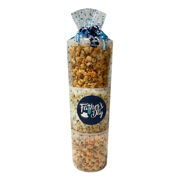 Father's Day Popcorn Tower-Cherished Gift Baskets