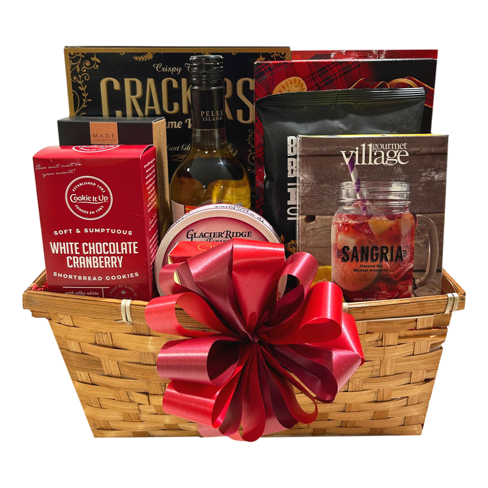 Sangria & Snacks-Cherished Gift Baskets
