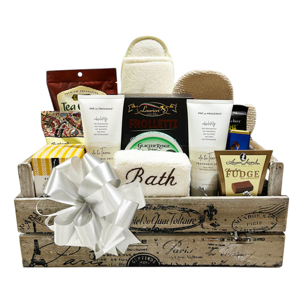 Naturally Unscented Bath Basket-Cherished Gift Baskets
