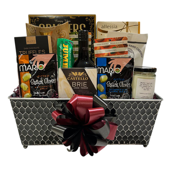 Sympathy Wine Gift Basket-Cherished Gift Baskets